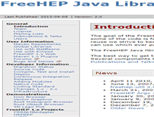 Tablet Screenshot of java.freehep.org